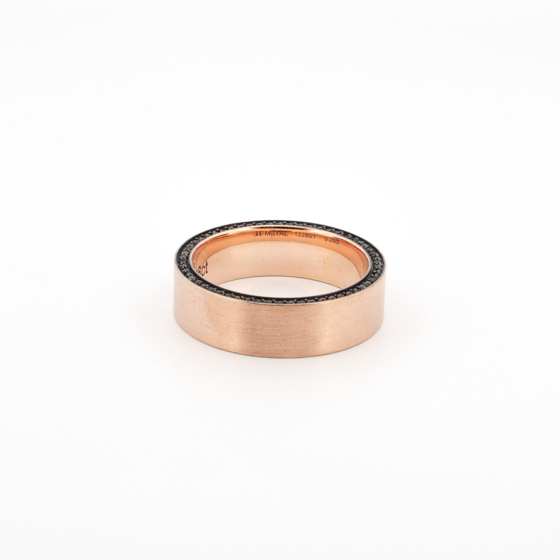 Rose Gold Black Diamond Ring