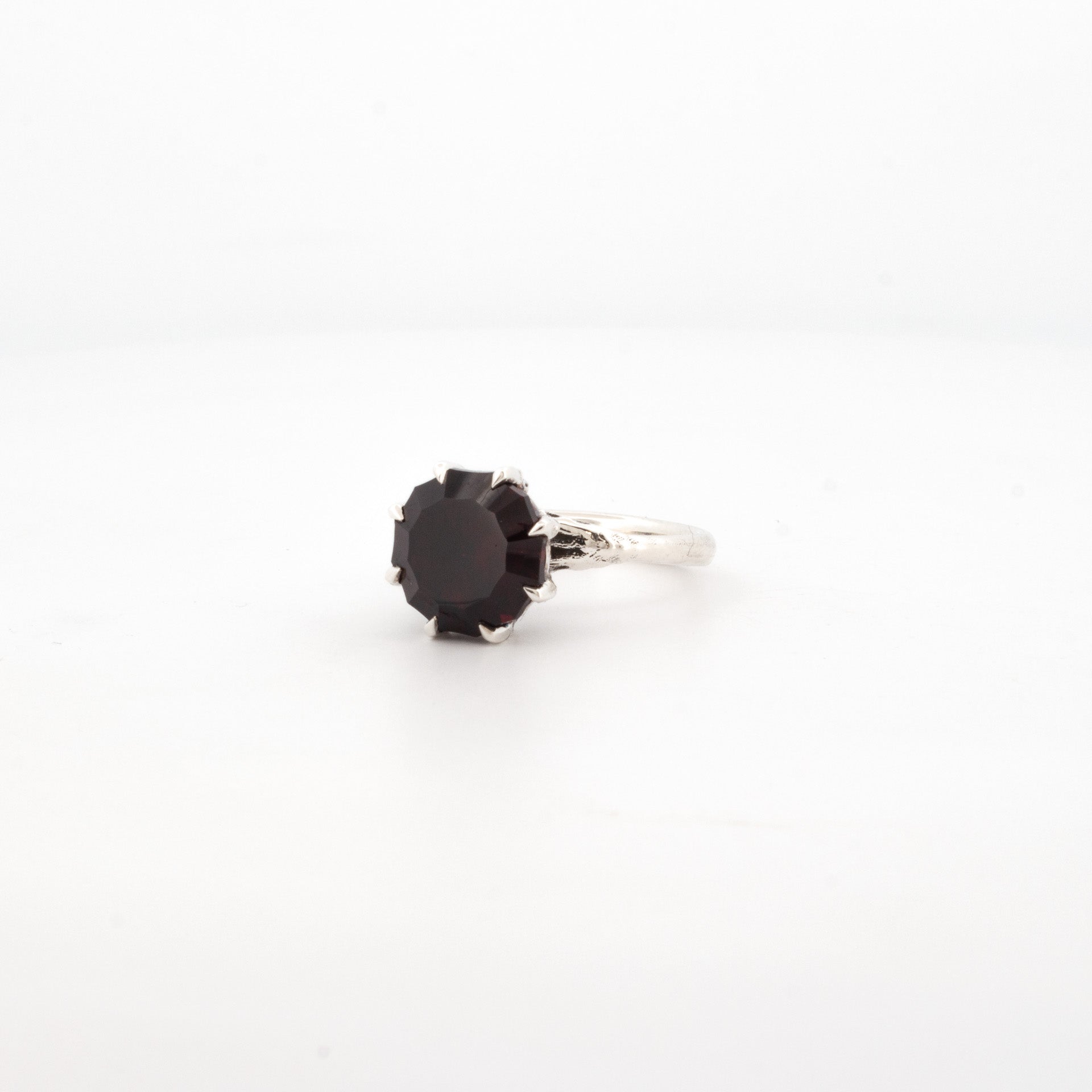 Garnet Talon Ring