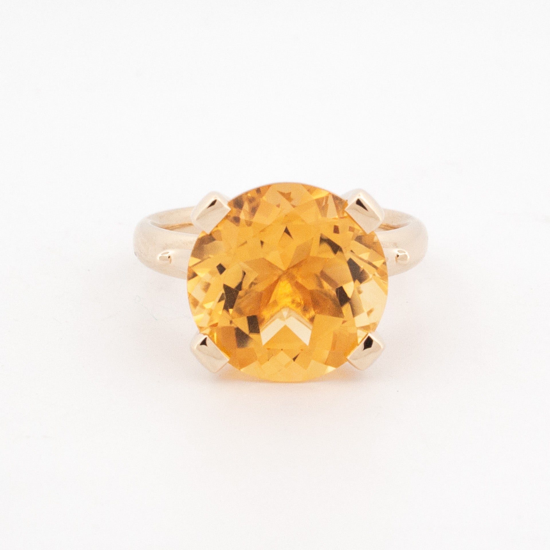 Golden Sun Citrine Ring