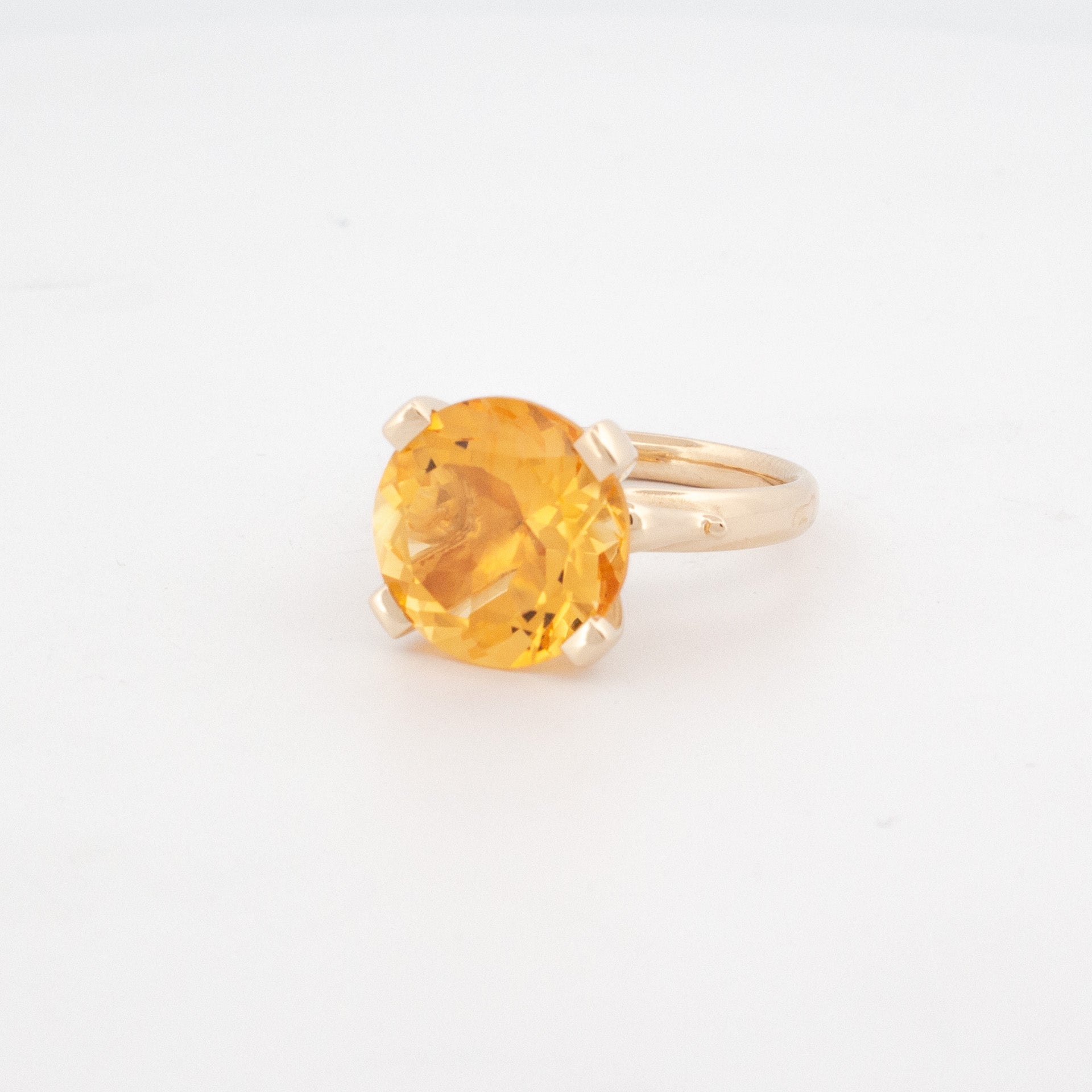 Golden Sun Citrine Ring