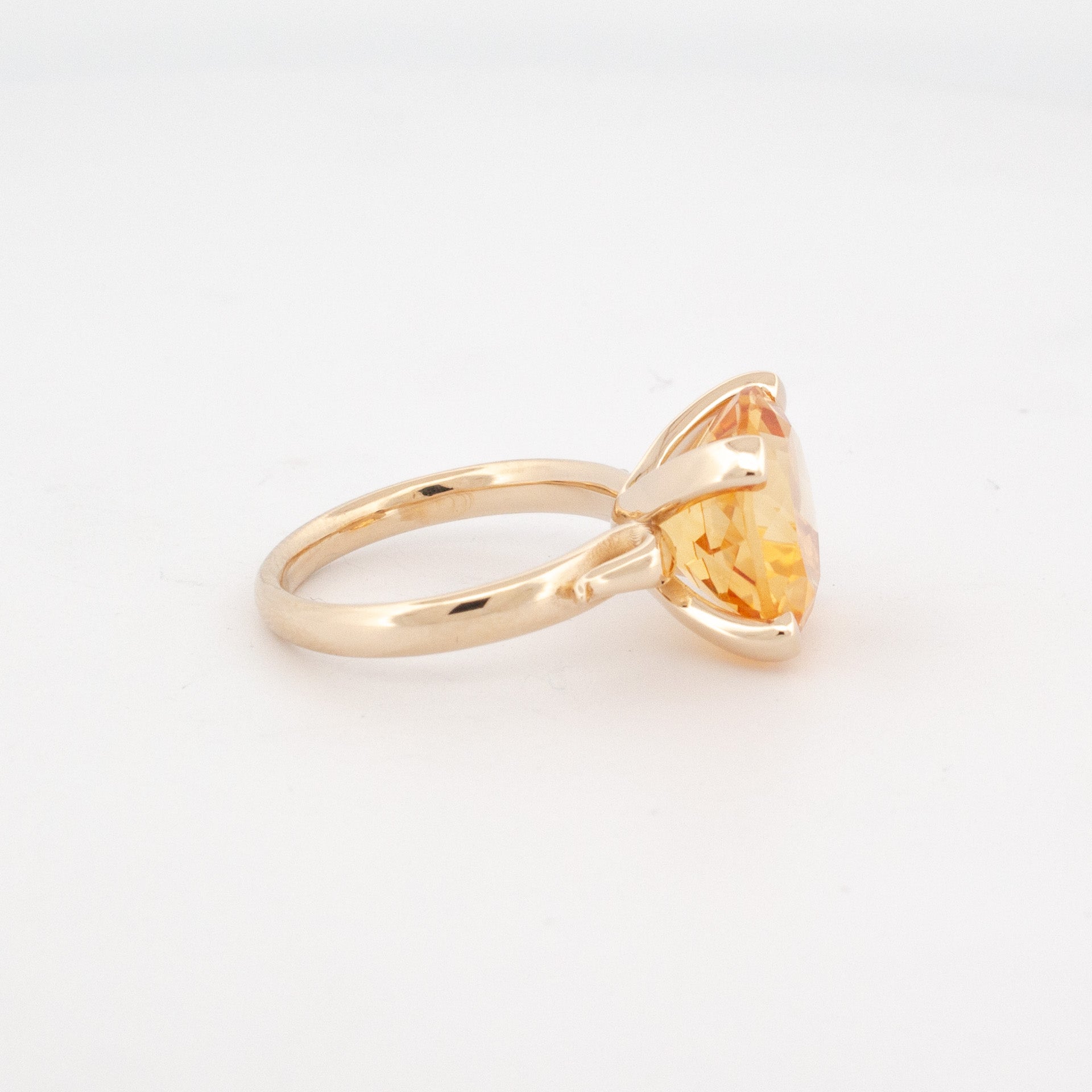 Golden Sun Citrine Ring