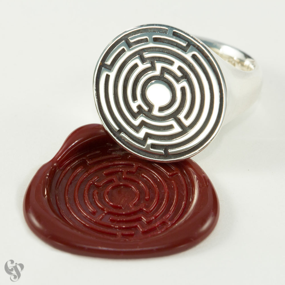 Hedge Maze Wax Seal Ring