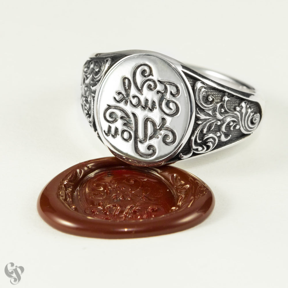Fancy "Fuck You" Wax Seal Ring
