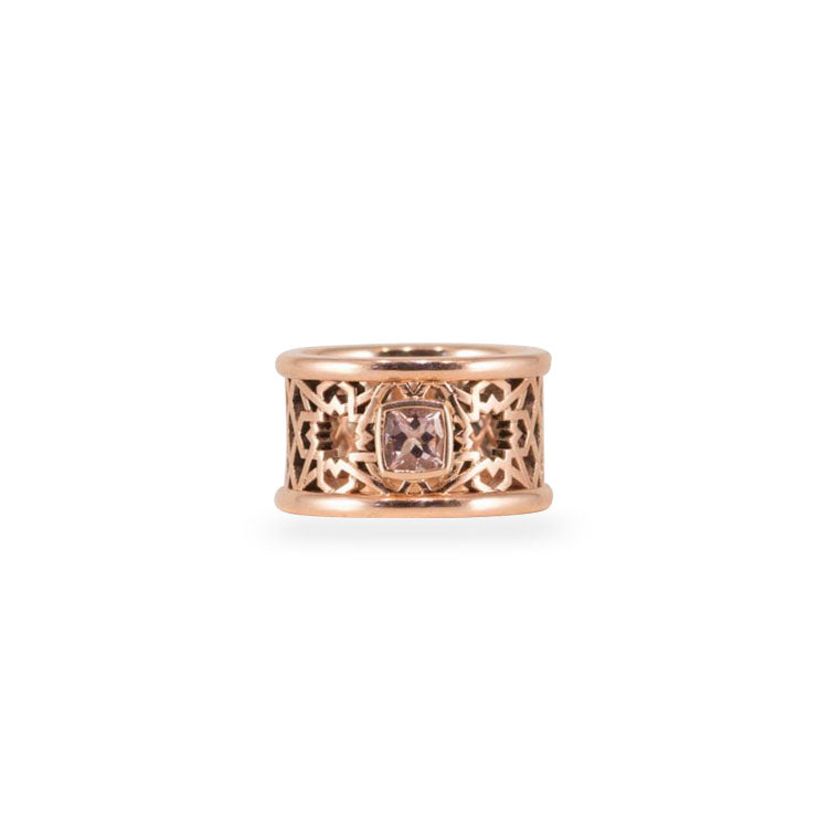 Alhambra Morganite and Rose Gold Ring