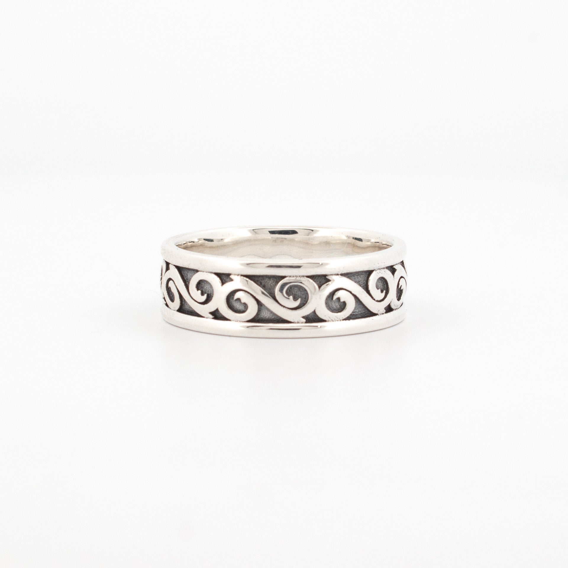 Silver Scroll Ring
