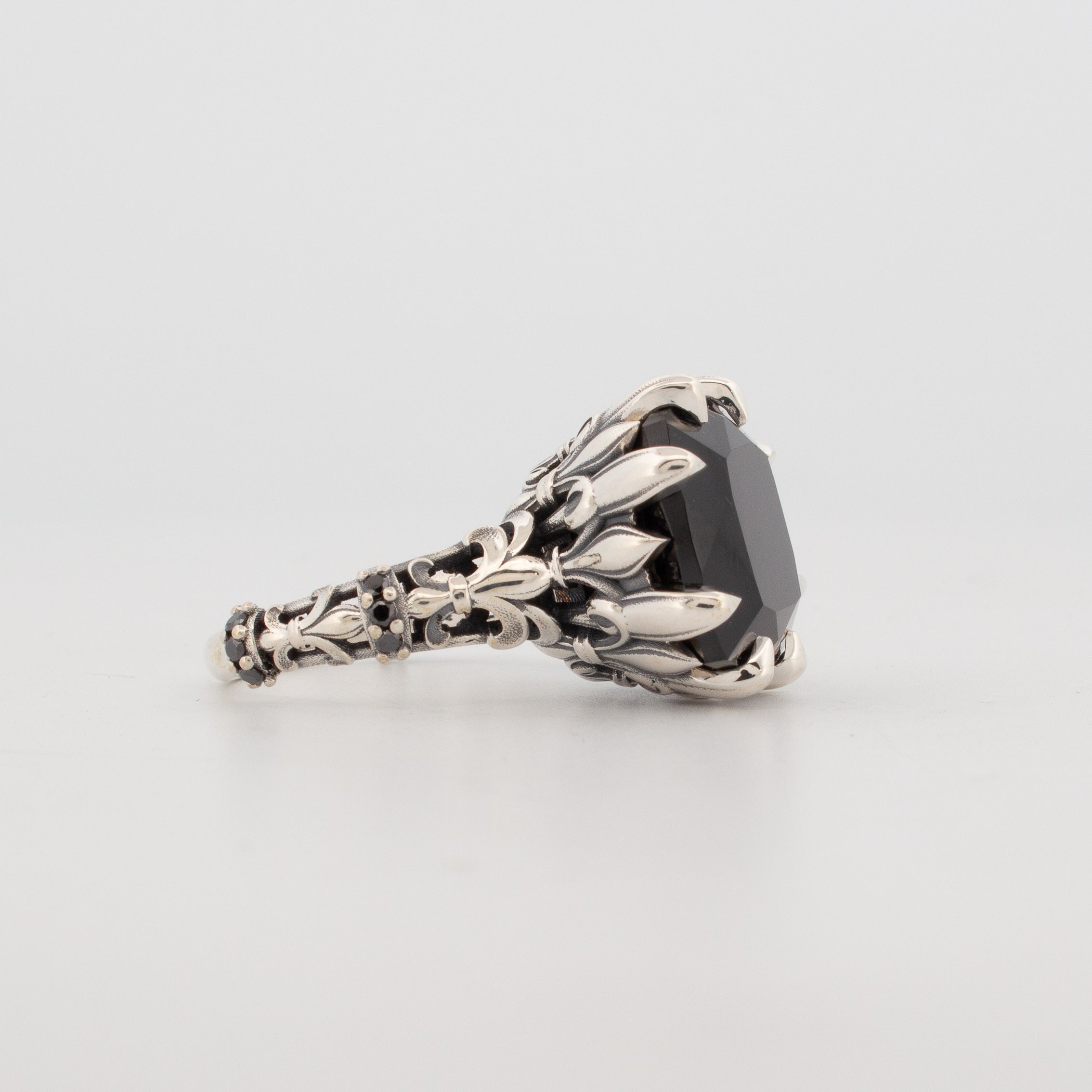 Medieval Treasure Black Spinel Ring