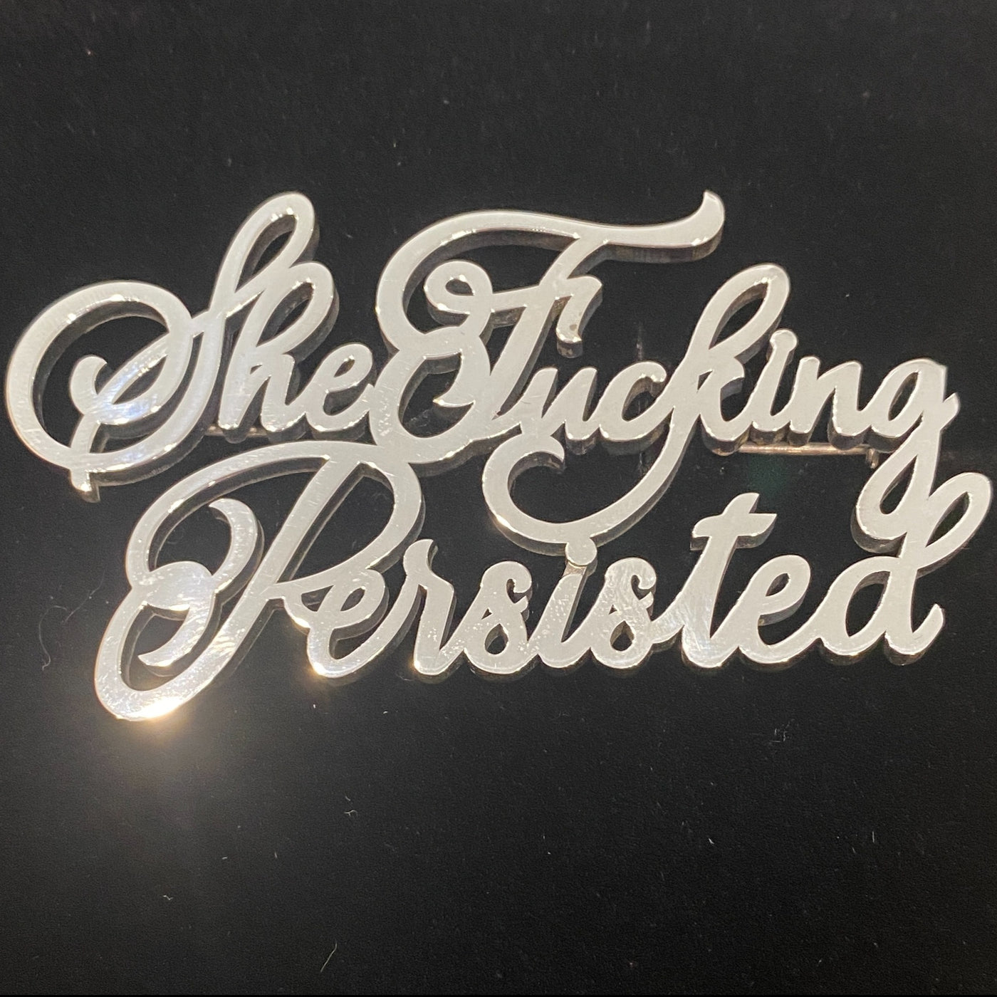 She Fucking Persisted Brooch