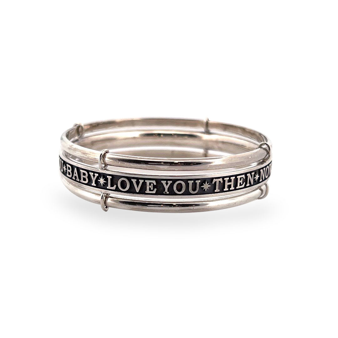 Spinning Memorial Bangle with Customised Words